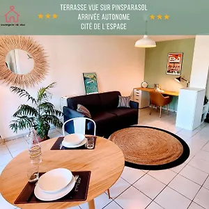 New T2calme Tennis Airbusspace Cite De L'espace Appartement Toulouse